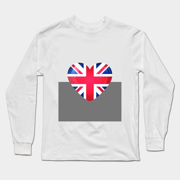 Union Jack Love Long Sleeve T-Shirt by She Gets Creative